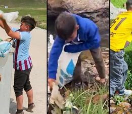 Bakan Kurum’dan yayladaki çöpleri toplayan iki kardeşe teşekkür