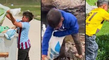 Bakan Kurum’dan yayladaki çöpleri toplayan iki kardeşe teşekkür