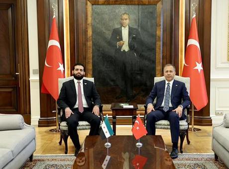 Bakan Yerlikaya, Suriyeli mevkidaşı Hattab ile görüştü