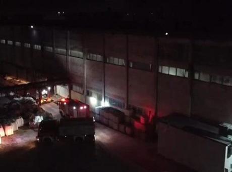Balıkesir’de kağıt fabrikasında korkutan yangın