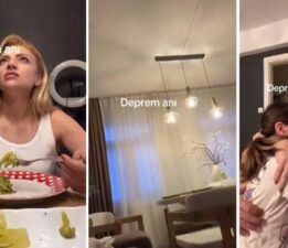 Balıkesir’deki depreme yemek masasında yakalandılar! Telefona gelen bildirimi ve deprem anını kaydettiler