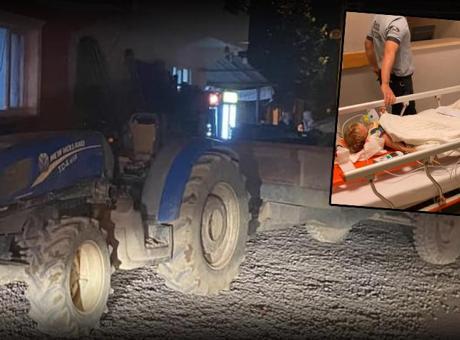 Bursa’da kahreden kaza! Babasının kullandığı traktörün altında kaldı