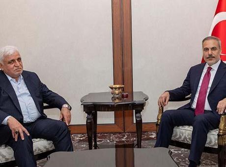 Dışişleri Bakanı Hakan Fidan, Haşdi Şabi Komisyonu Başkanı el-Feyyad ile görüştü