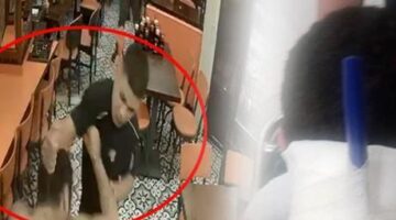Ensesine saplanan bıçakla hastaneye gitti! Dehşet dolu anlar kamerada