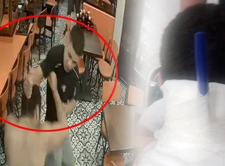 Ensesine saplanan bıçakla hastaneye gitti! Dehşet dolu anlar kamerada