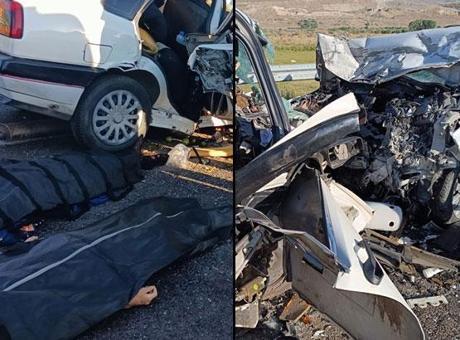 Erzurum’da feci kaza: İki otomobil kafa kafaya çarpıştı, 4 ölü