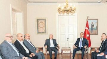 Fidan, Hamas heyetiyle görüştü