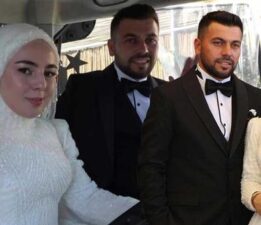 Gelinlik giydi, direksiyona geçti! Düğün arabasını gören şaşkına döndü