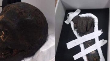İçlerinde mumya kafatası ve eli de olan 13 tarihi eser Mısır’a iade edildi