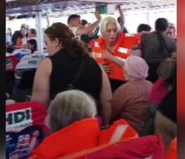 İDO feribotu kayaya çarptı! Yolcular panikledi