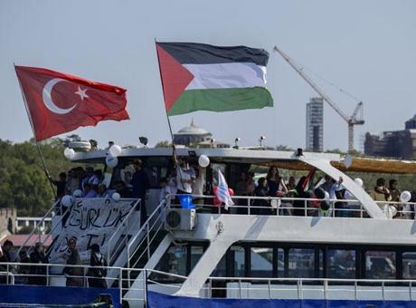 İstanbul Boğazı’nda Gazze için deniz konvoyu
