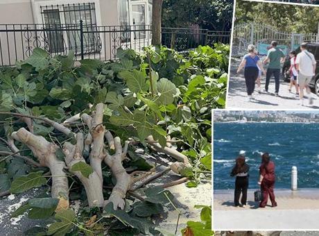 İstanbul’da fırtına etkisi! Zorunlu olmadıkça dışarıya çıkmayın: Ağaçlar devrildi, yaralılar var