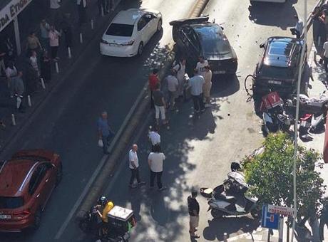 İstanbul’da hatalı sollama ortalığı savaş alanına çevirdi