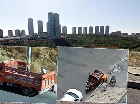 İstanbul’da sınırları zorlayan hırsızlık! Kaldırımı taşlarını söküp çaldılar