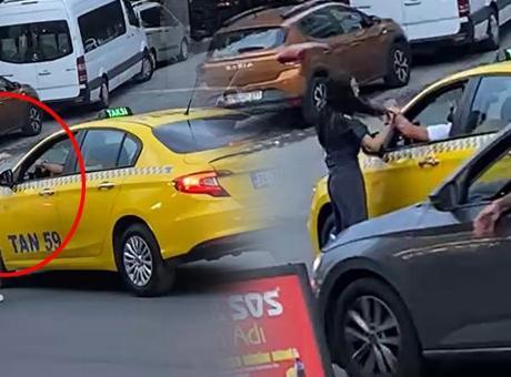 İstanbul’da taksici dehşeti! Tartıştığı genç kızı tek yumrukla bayılttı