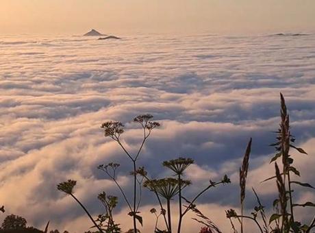 Karadeniz’de büyüleyici doğa olayı! ‘Bulut Denizi’ şaşkına çevirdi