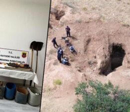 Kayseri’de kaçak kazı yapan 4 kişi fotokapana yakalandı