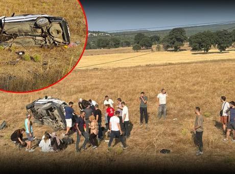 Kütahya’da feci kaza! Otomobil tarlaya düştü: 1 ölü, 5 yaralı