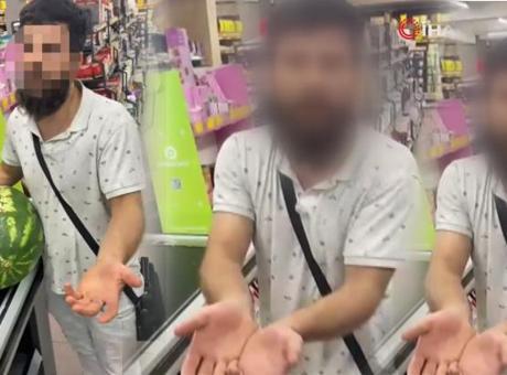 Markette utanç veren işfa: Görüntüler sosyal medyada yayıldı; gözaltına alındı