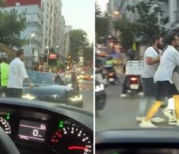 Nişantaşı’nda trafik kavgası: Elinde sopa ile kadının üzerine yürüdü