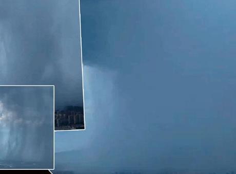 Pilotun görüntülediği doğa olayı hem şaşırttı, hem hayran bıraktı