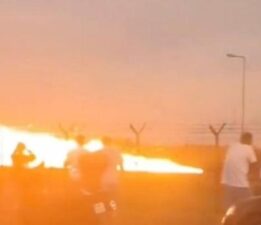 Polonya’da hava gösterisi hazırlıkları sırasında F-16 düştü