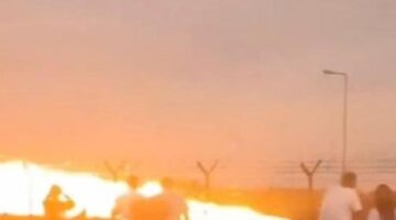 Polonya’da hava gösterisi hazırlıkları sırasında F-16 düştü