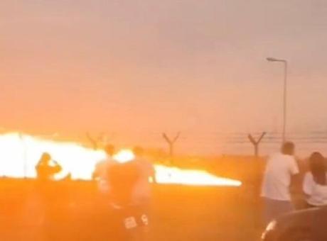 Polonya’da hava gösterisi hazırlıkları sırasında F-16 düştü