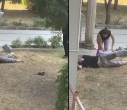 Silahlı saldırıya uğrayan adamı gören kadının kahramanlığı takdir topladı