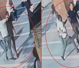 Sokak ortasında dehşet! Bıçakla geldi tek yumrukta yere serdi