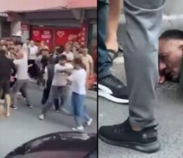 Sokak ortasında dehşet! Kız arkadaşını bıçaklayan zanlıyı mahalleli linç etti