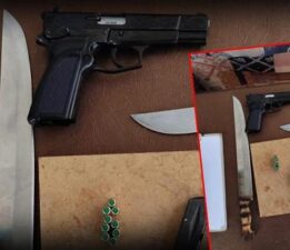Sosyal medyadan pala ve tabanca paylaştı! Kayseri’de yakalandı