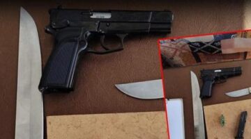 Sosyal medyadan pala ve tabanca paylaştı! Kayseri’de yakalandı