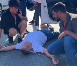 Taksi şoförünün zor anları! Vatandaşlar başından ayrılmadı
