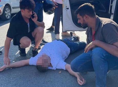 Taksi şoförünün zor anları! Vatandaşlar başından ayrılmadı