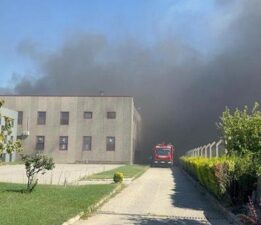 Tarım arazisindeki yangın fabrikaya sıçradı! Müdahale ediliyor