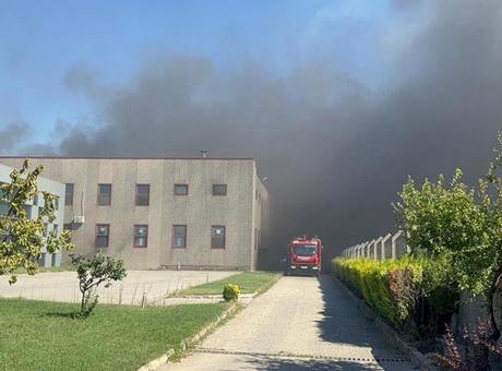 Tarım arazisindeki yangın fabrikaya sıçradı! Müdahale ediliyor