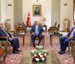 TBMM Başkanı Numan Kurtulmuş, AYM Başkanı Özkaya’yı kabul etti