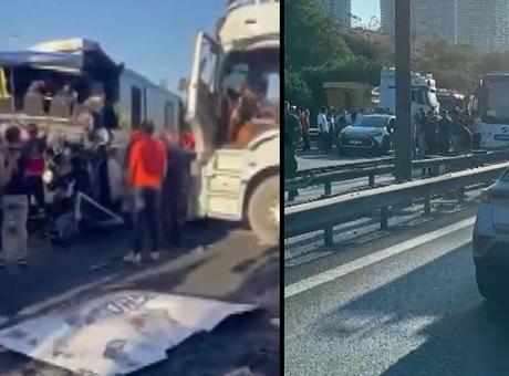 TEM Otoyolu’nda kaza, trafik durdu! Ölü ve yaralılar var