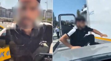 Trafikte kadın sürücüye saldırı