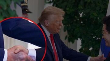 Trump’ın elindeki morluk hakkında Beyaz Saray’dan açıklama