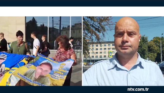 Ukrayna’da kayıp yakınları eylemde