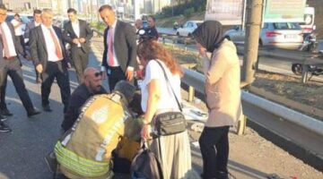 Ümraniye’de servis midibüsü devrildi: 8 yaralı