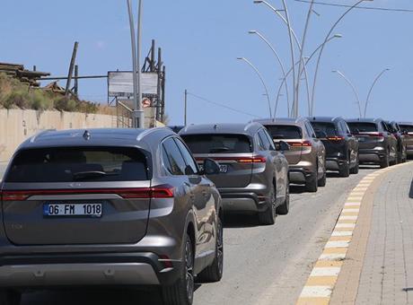 Yer: Çankırı! Türkiye’nin en uzun Togg konvoyu gerçekleştirildi