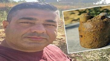 Zeytin bahçesinde buldu hemen ekiplere haber verdi! Hemen fünye ile patlatıldı