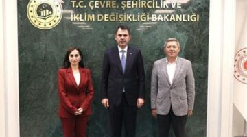 Bakan Kurum, AK Parti’ye yeni katılan Gürzel ile Beykoz İlçe Başkanı Ayduğan’ı kabul etti