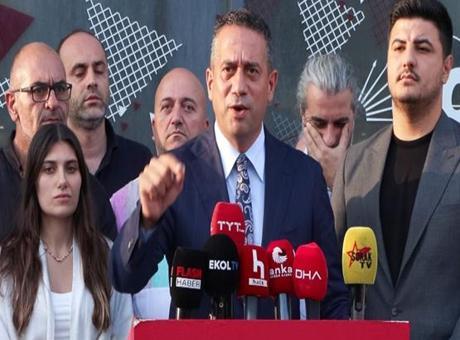 CHP’li Başarır, partisinin İstanbul İl Başkanlığı önünde konuştu