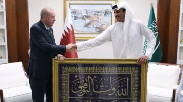 Cumhurbaşkanı Erdoğan, Katar Emiri Al Sani ile görüştü