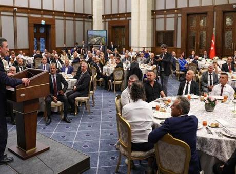 Cumhurbaşkanı Yardımcısı Yılmaz, KKTC muhtarları ile bir araya geldi