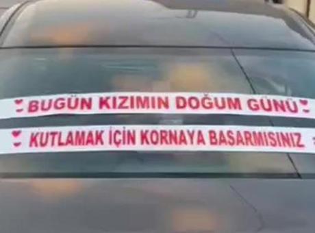 Kornayla kutlama akımı yayılıyor! Tüm şehre kızının doğum gününü kutlattı